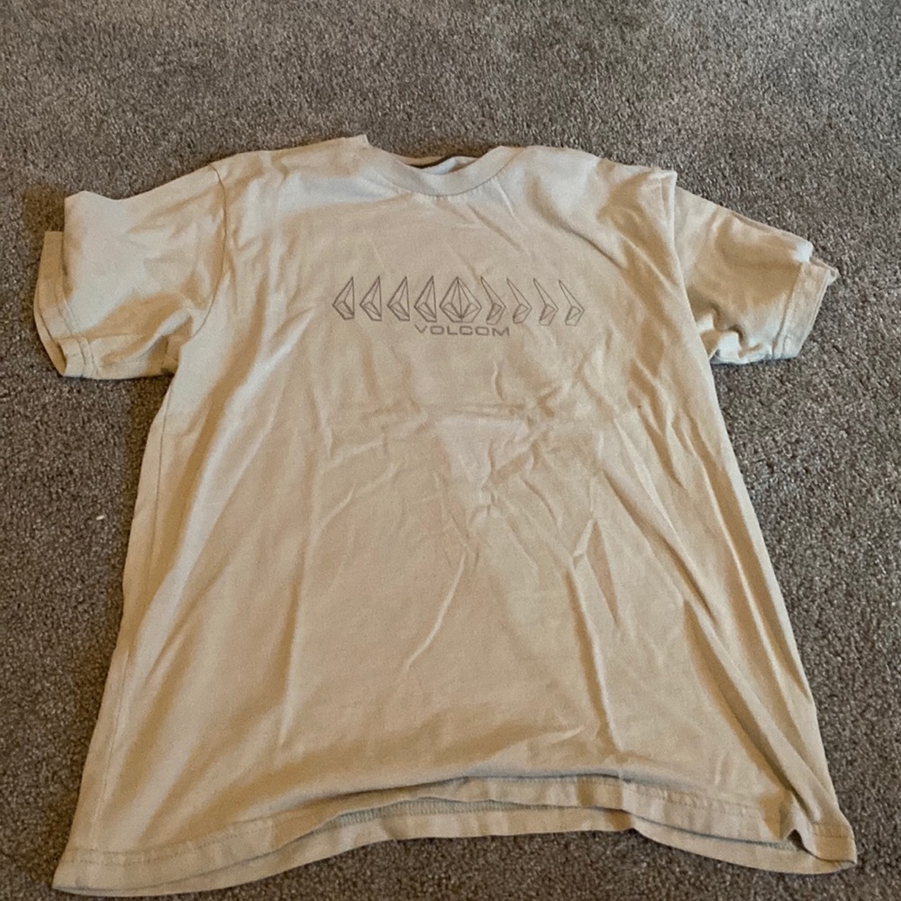 Volcom green and grey shirt